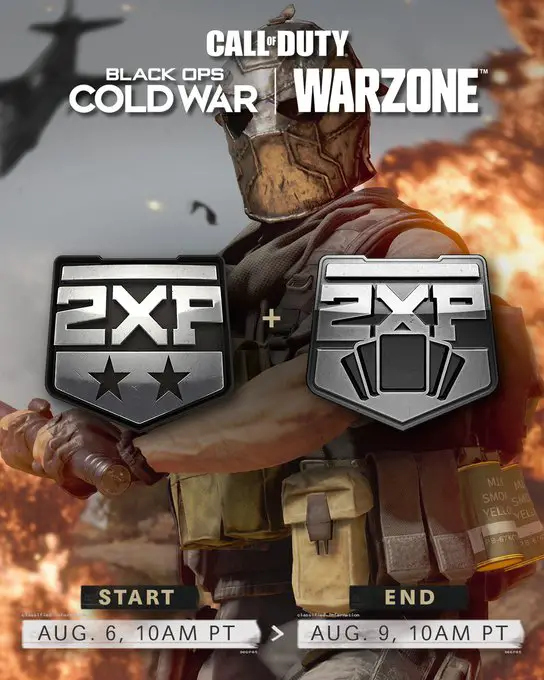 call of duty cold war double xp codes
